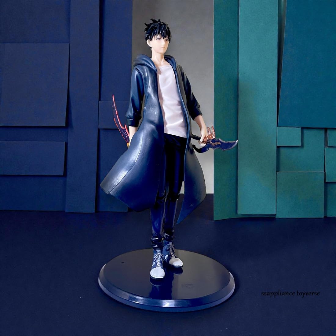 Solo Leveling Sung Jinwoo Action Figure 17 cm | Anime Collectible PVC Statue with Base | Premium Display Figurine for Home Décor, Desk & Gifts-image-30