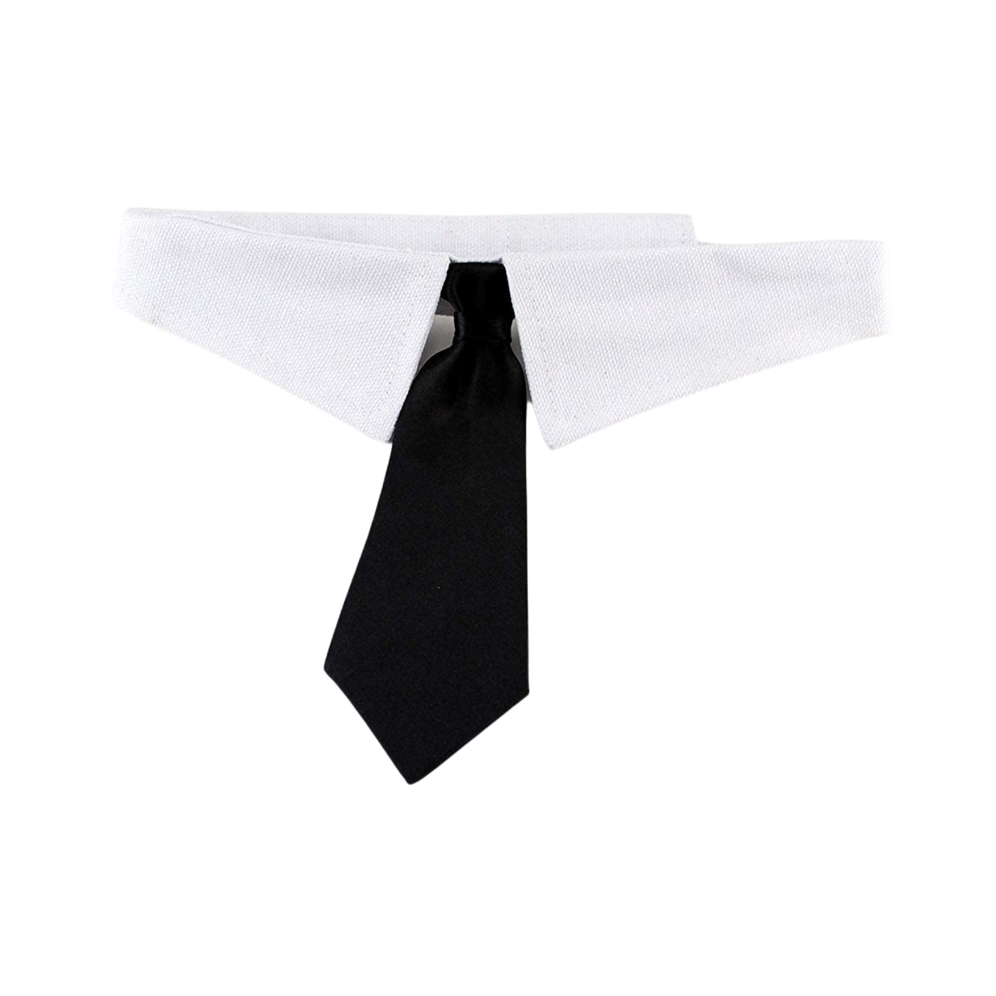 Midlee Cravatta per cani formale nera con collo da 48,3-58,4 cm (XL)