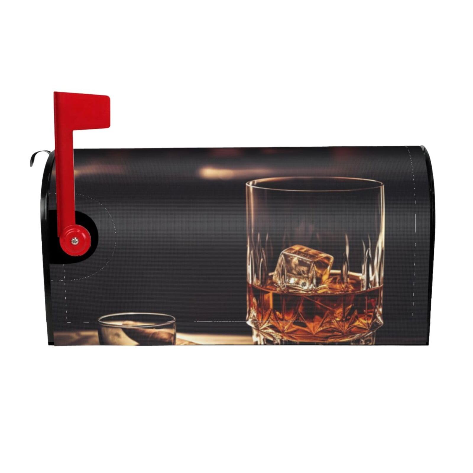 Housse de boîte aux lettres de vacances design whisky pour sublimer le jardin de votre maison