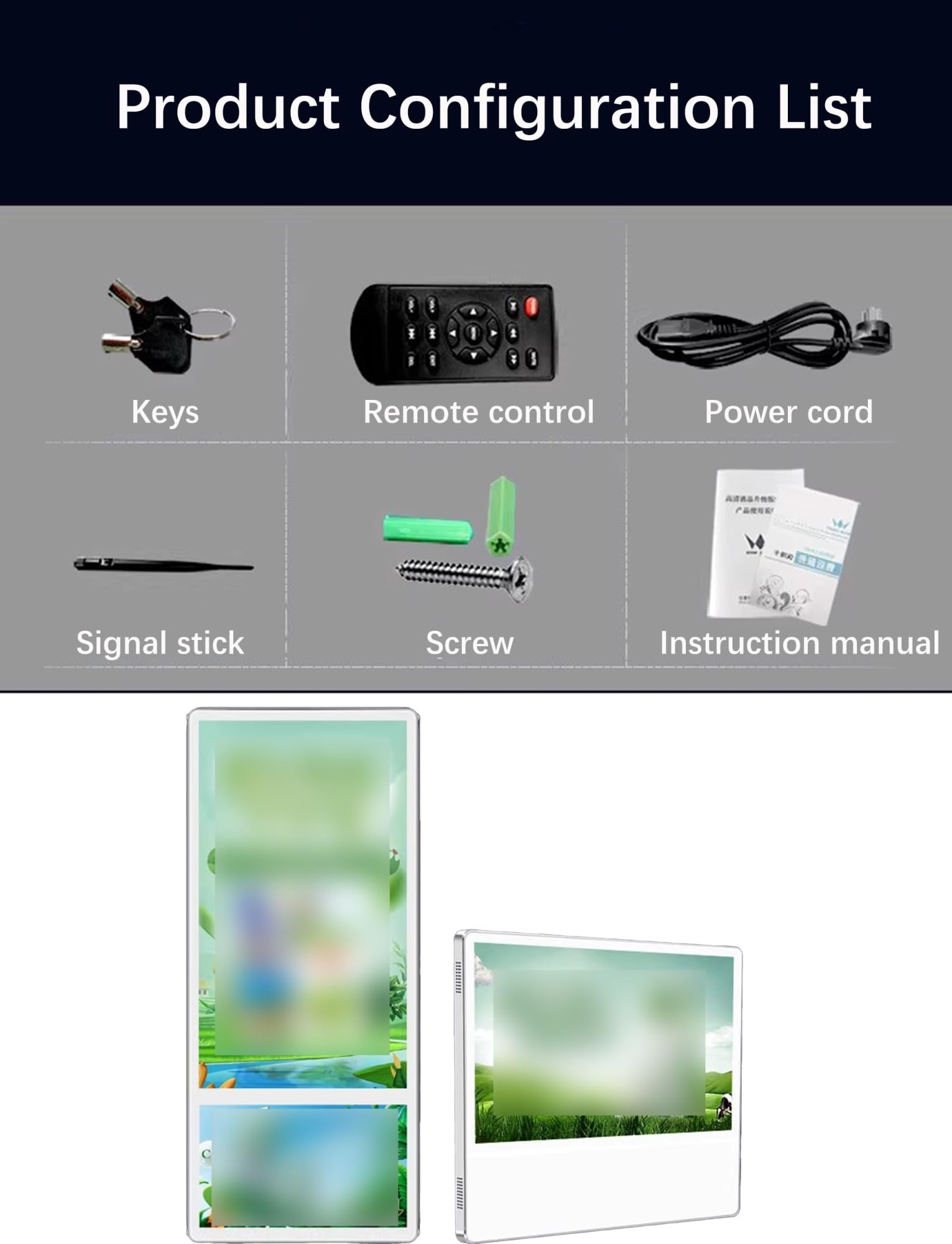 Naścienna tablica do pisania wiadomości LED, wyświetlacz Digital Signage, stojak na plakaty do sklepu, hotelu, szkoły