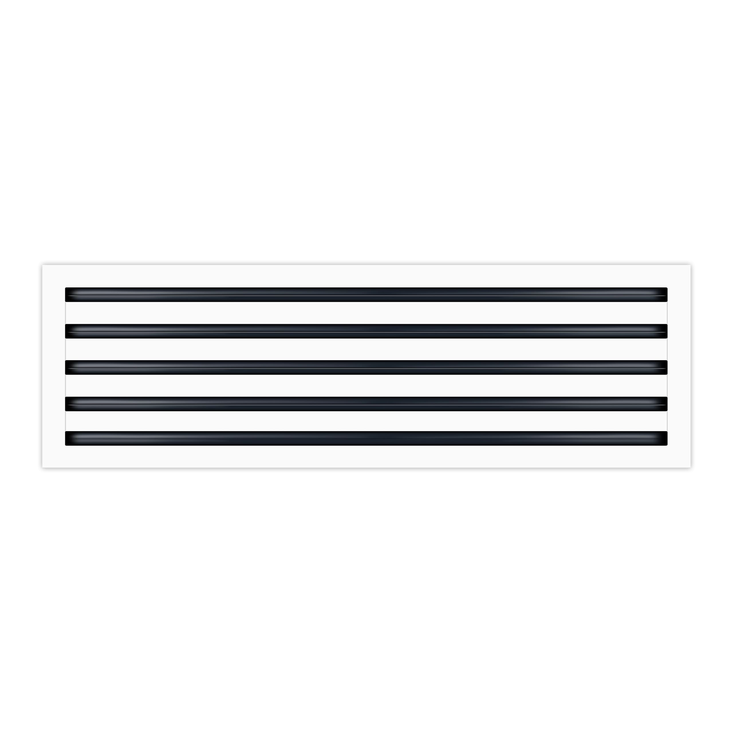 BUILDMART - 36x10 Modern AC Vent Cover - Decorative White Aluminum Air Vent - Standard Linear Slot Diffuser - Heating and Cooling Register Grille for
