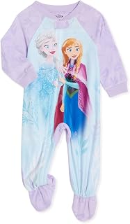 Disney Frozen Girls Sisters Journey Elsa Anna Pajama Footed Blanket Sleeper