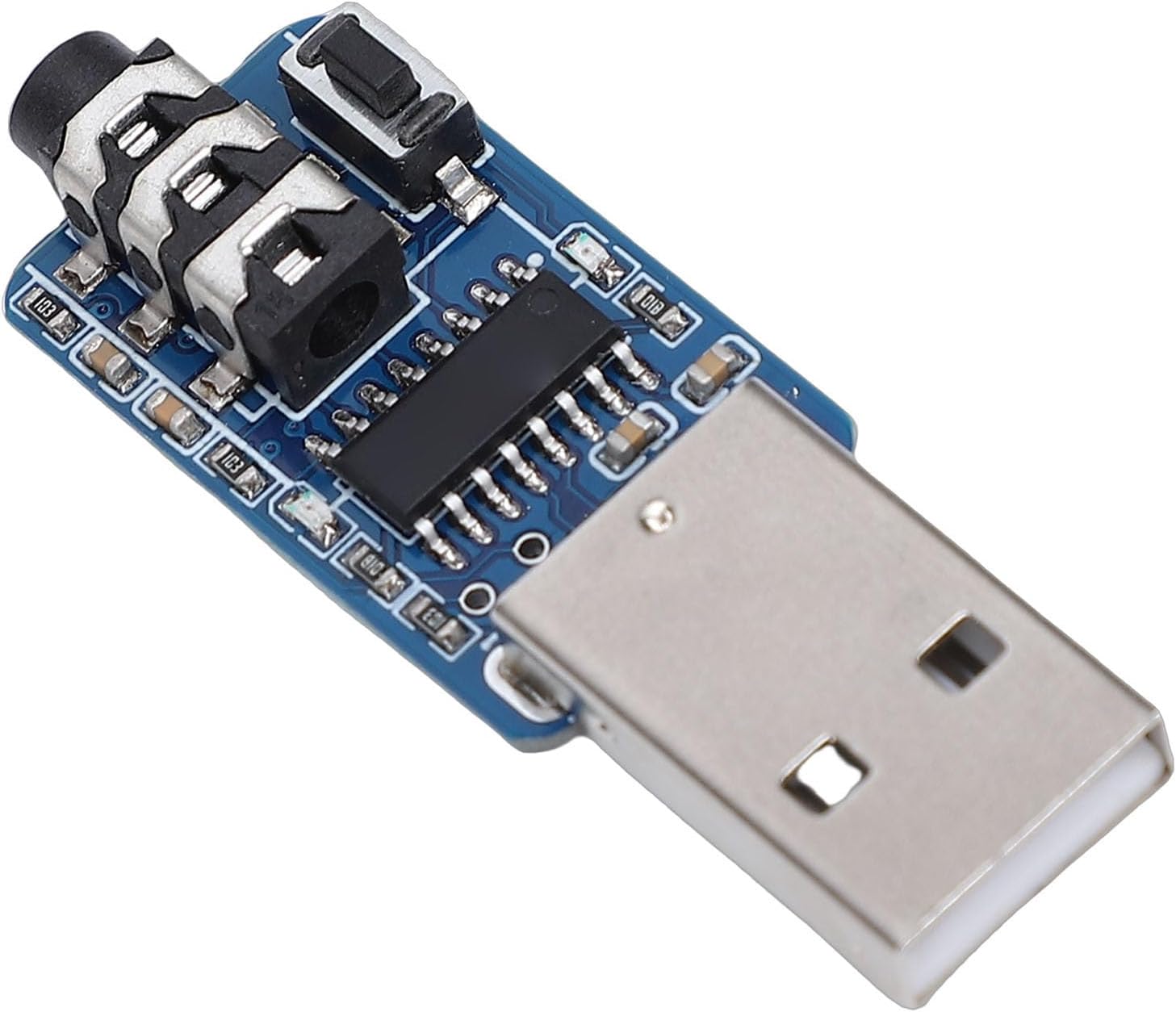 Eujgoov USB CW Key Trainer, Morse Code Training Adapter with 3.5mm Interface for Amateur Radio Enthusiasts, Supports VBand Software and Lakey Modes, Plug and Play for
