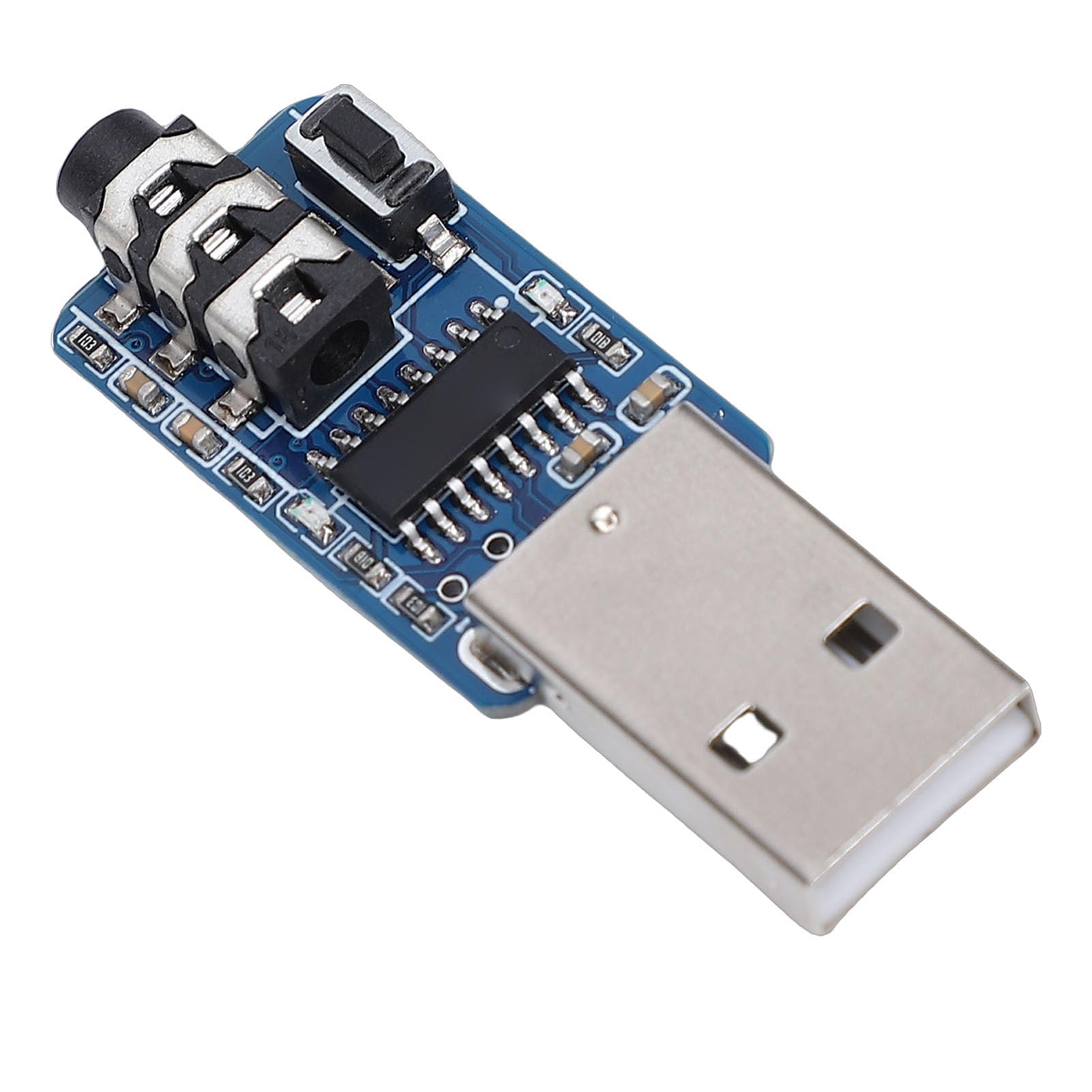 Eujgoov USB CW Key Trainer, Morse Code Training Adapter with 3.5mm Interface for Amateur Radio Enthusiasts, Supports VBand Software and Lakey Modes, Plug and Play for