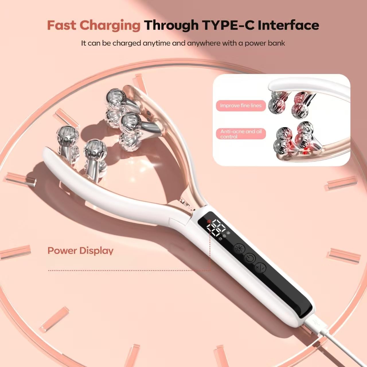 Face Massager Roller for TMJ/Jaw & Lymphatic Drainage