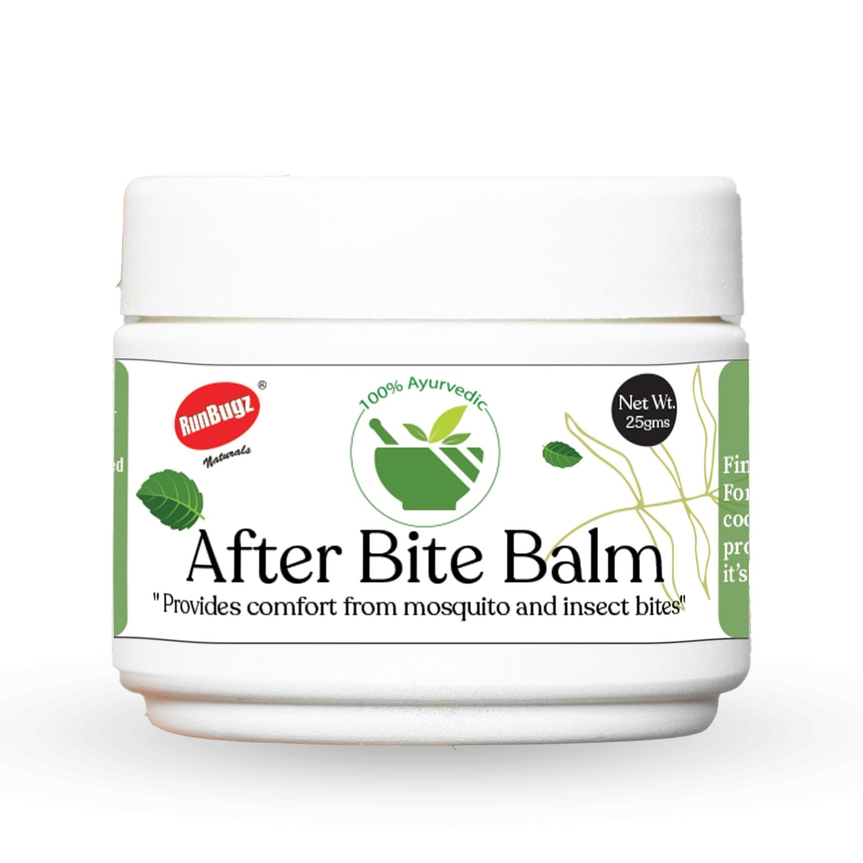 RunBugz 100% Natural After-Bite Balm for Rashes And Mosquito Bites, 100% Ayurvedic, Gentle apply On Skin, 25gm-picture-32