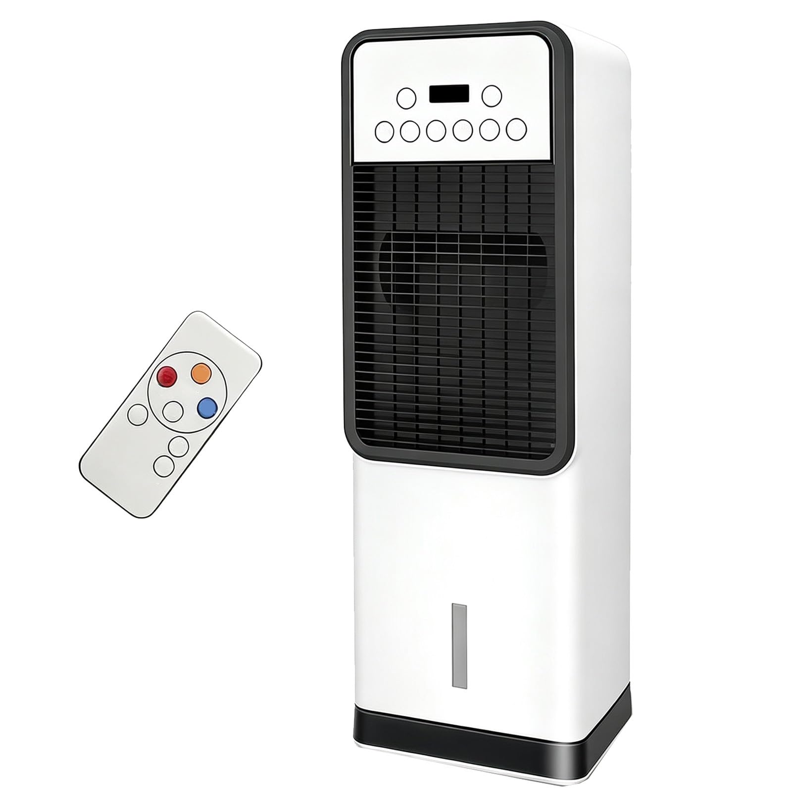 Climatizador Evaporativo 71cm, Depósito 3,5L, Enfriador De Aire Mando a Distancia, 3 Velocidades, Temporizador, 30m²