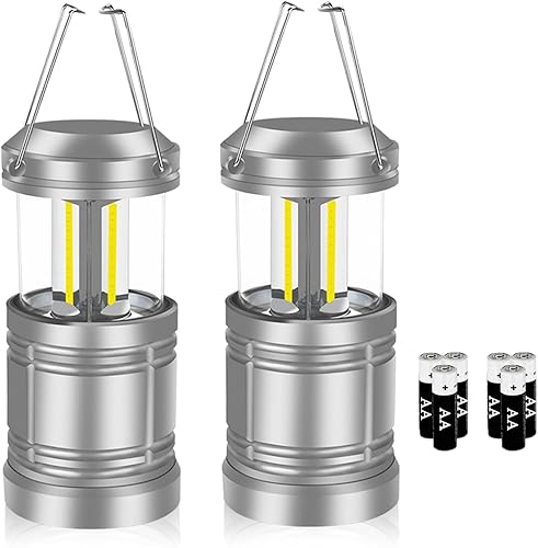 Miniatura 7 de Linterna LED para campamento, súper brillante, funciona con pilas, luz plegable portátil para suministros de huracanes en el hogar, emergencia,