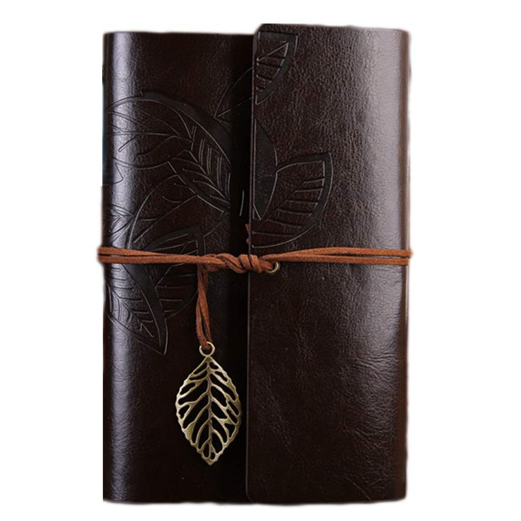 Quaderni Notebook retrò foderato notebook Oxford Viaggio fai da te blocco note in pelle PU spirale grande tegola notebook Carta (Color : A-L, Dimensione : 6PCS)