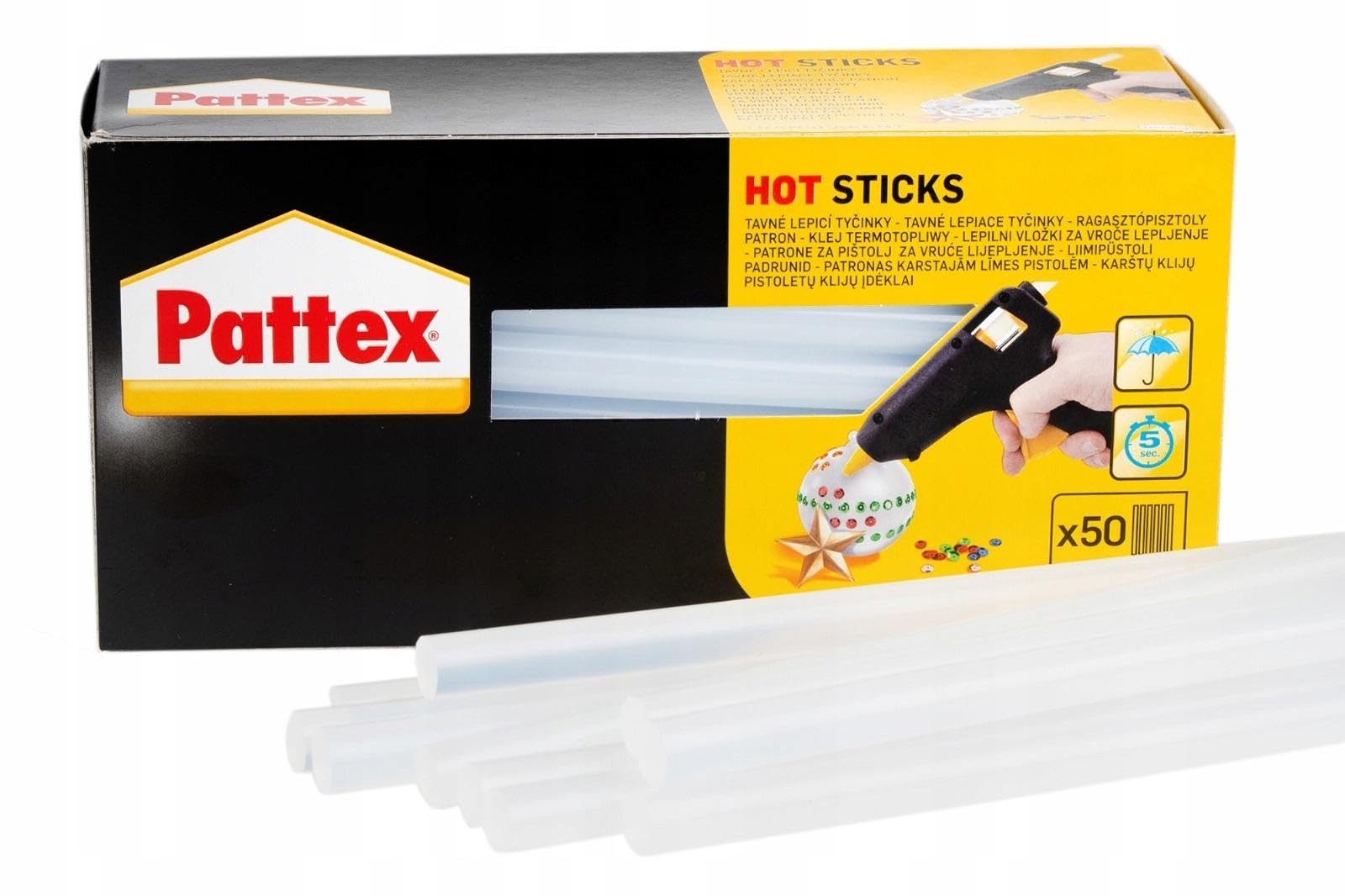 PATTEX COLLEZ SUR LES INSERTS DE PISTOLET CHAUD 50PCS