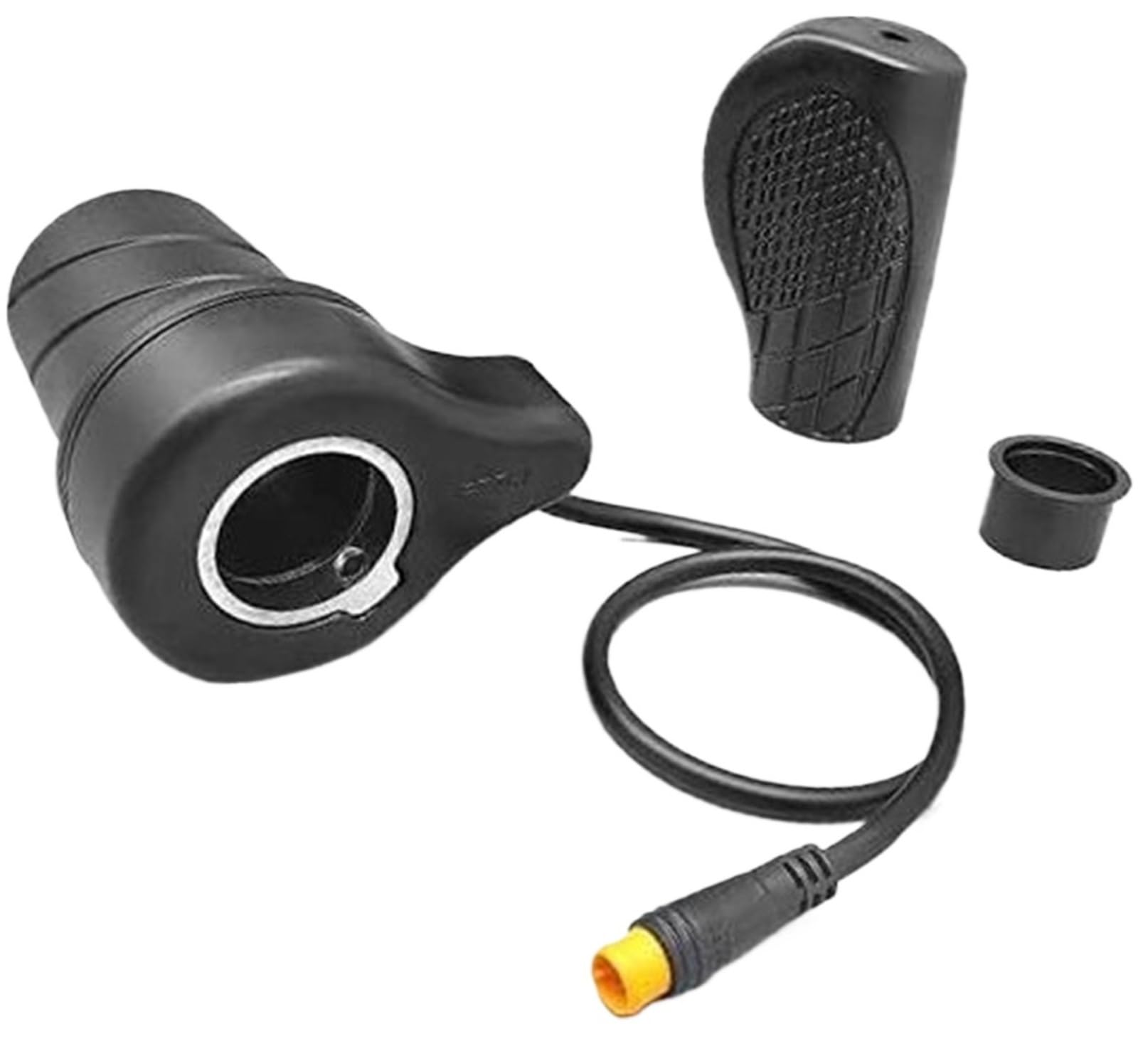 Bicicletta elettrica Maniglia sinistra 76X Acceleratore a mezza torsione 24V 36V 48V 60V 72V Spina impermeabile Acceleratore a pollice per scooter