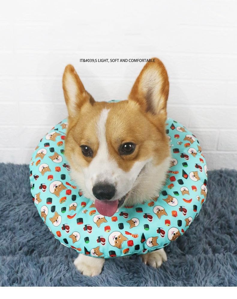 Collare Nylon Morbido Cani Collare Per Testa Cane Con Motivo Lettere | Morbido, Regolabile | Anti-Tiraggio Controllo Trazione