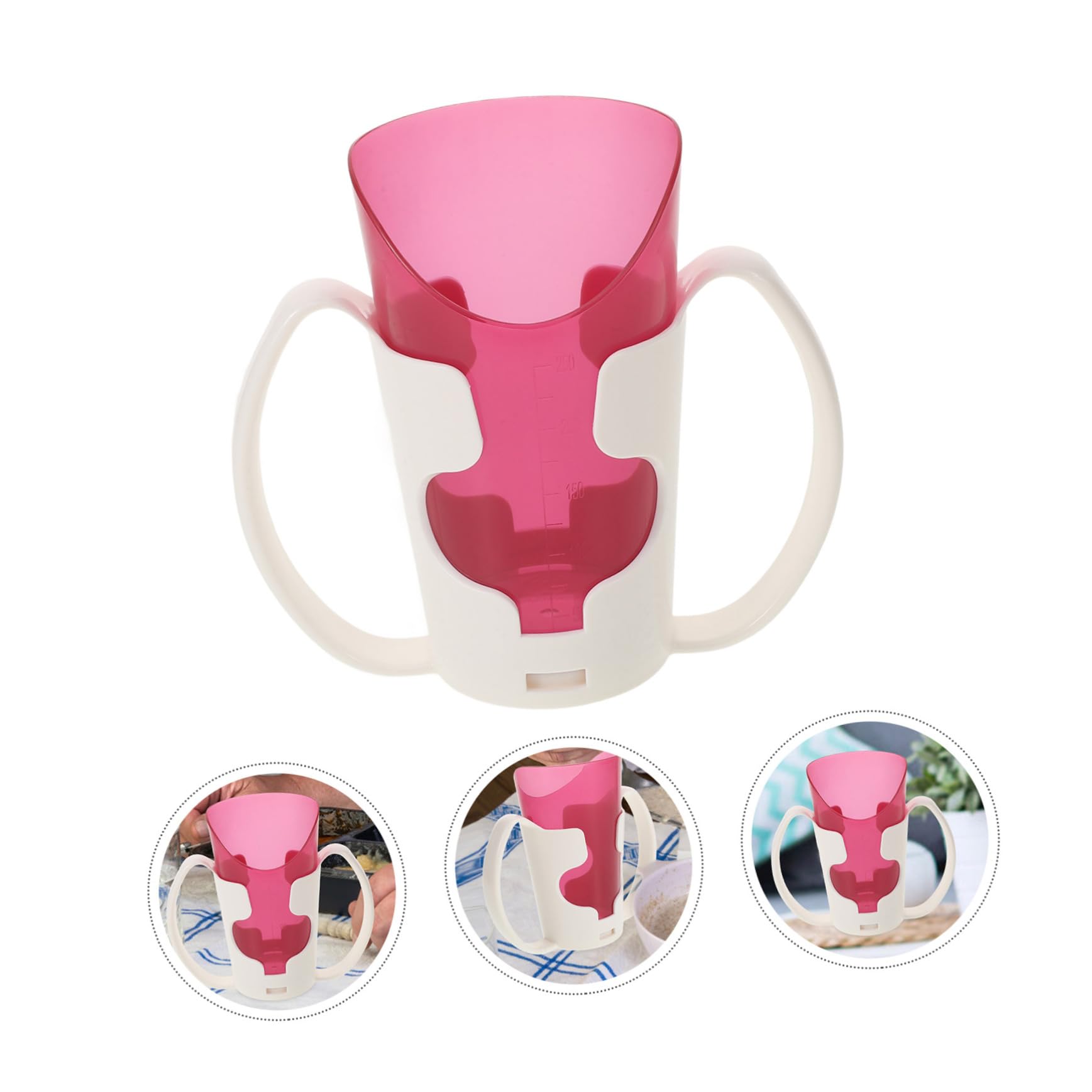 Alipis 5 Piezas Taza De Cuidado De Ancianos Copas De Estadio Taza De Sopa Taza del Paciente Taza De Bebida De Maternidad Copa De Rehabilitación Bol Taza De Agua para Ancianos El Plastico