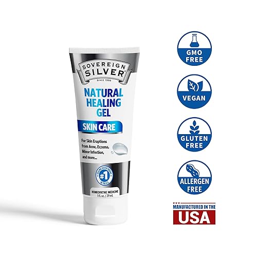 Miniatura 2 de Sovereign Silver Gel curativo natural, cuidado de la piel para curar, reducir el enrojecimiento, minimizar las cicatrices del acné y aliviar la