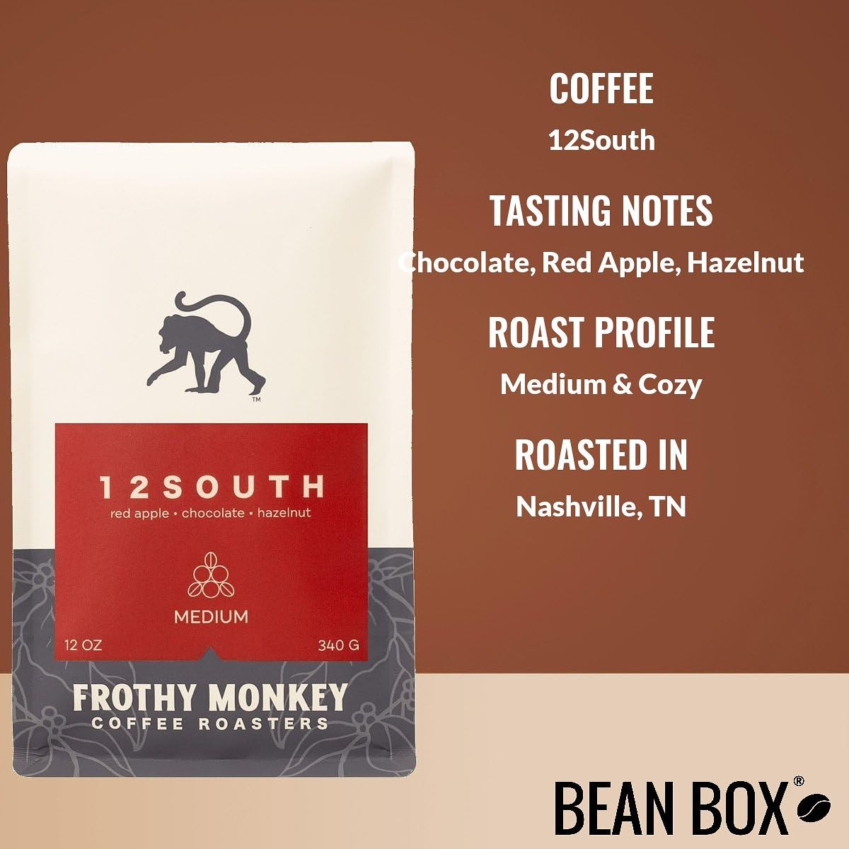 Bean Box Coffee Sampler - Roasted by Frothy Monkey, 2-Pack, Whole Bean Coffee, Gourmet Coffee