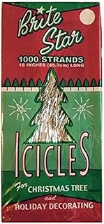 Brite Star Tinsel Icicles, 1000 Strands Per Package