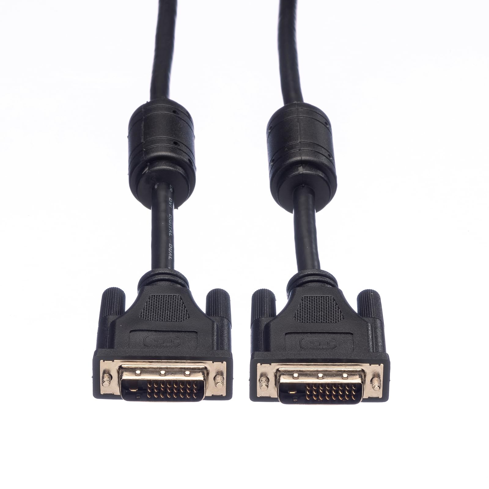 ROLINE DVI kabel do monitora DVI St – ST | kabel przyłączeniowy Dual Link | czarny 7,5 m