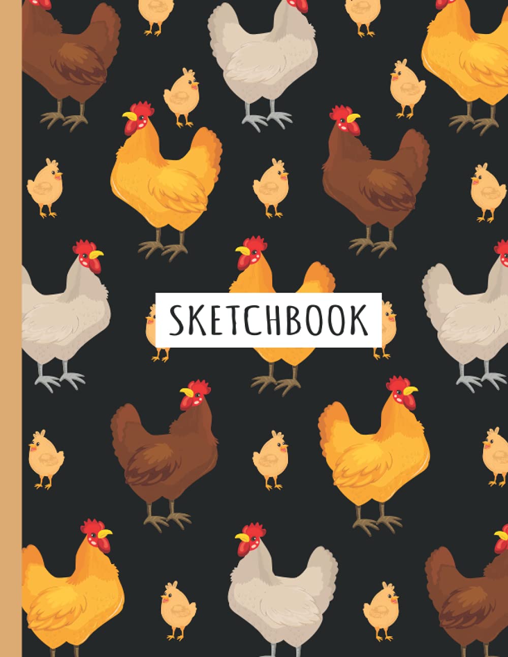 Chicken Sketchbook: Chicken animals Lover Sketchbook For Men, Women, Girls, and Kids Sketch Drawing Book - 8.5 x 11 Inches - 100 Pages