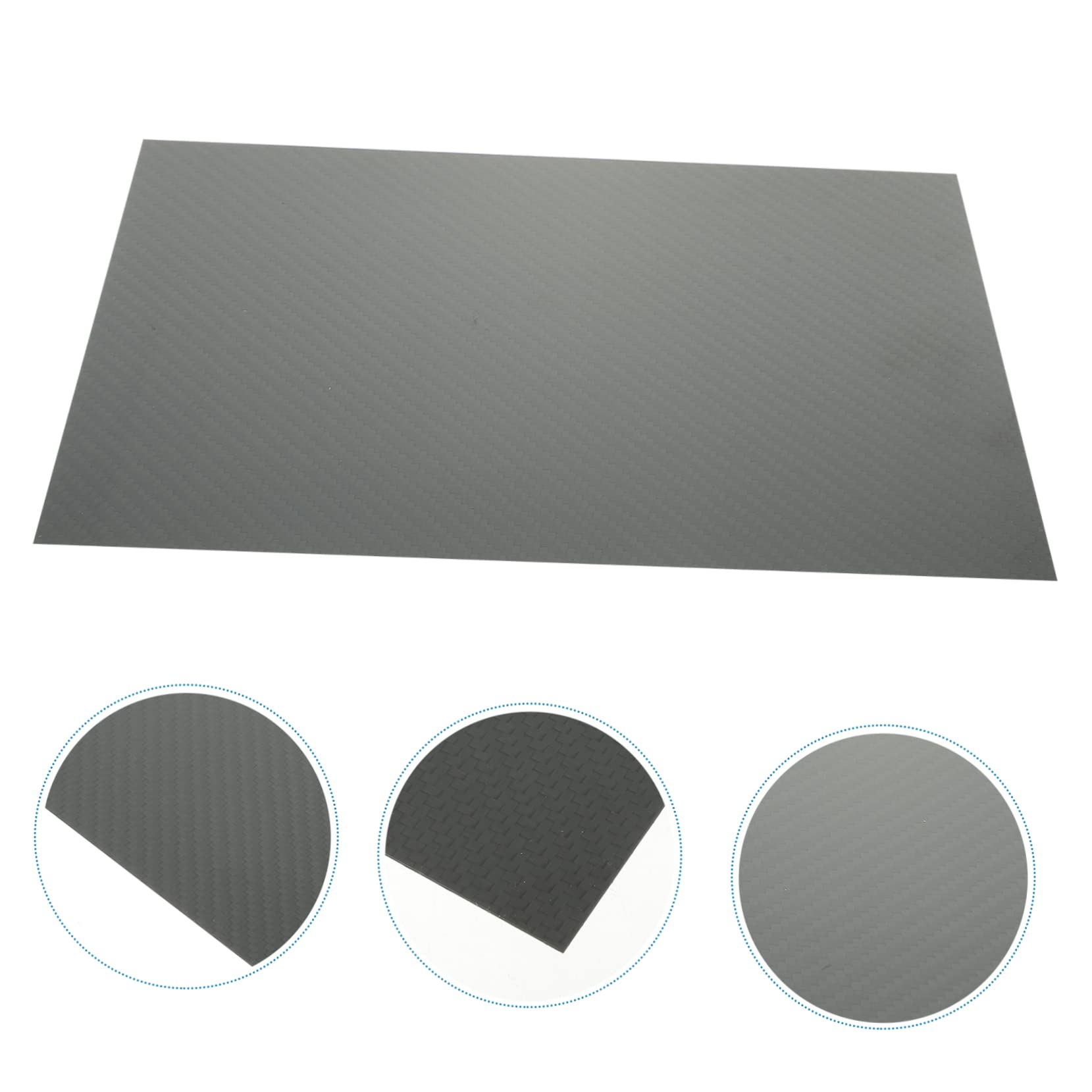 SOLUSTRE 2 Stück Blatt 3k Kohlefaserplatte Matte Kohlefaserplatte Twill-Carbonfaserplatte Matte Twill-Karbonfaserplatte Kohlenstoff Kohlefasertuch Kohlefaserlaminat Twill Kohlefaserplatte
