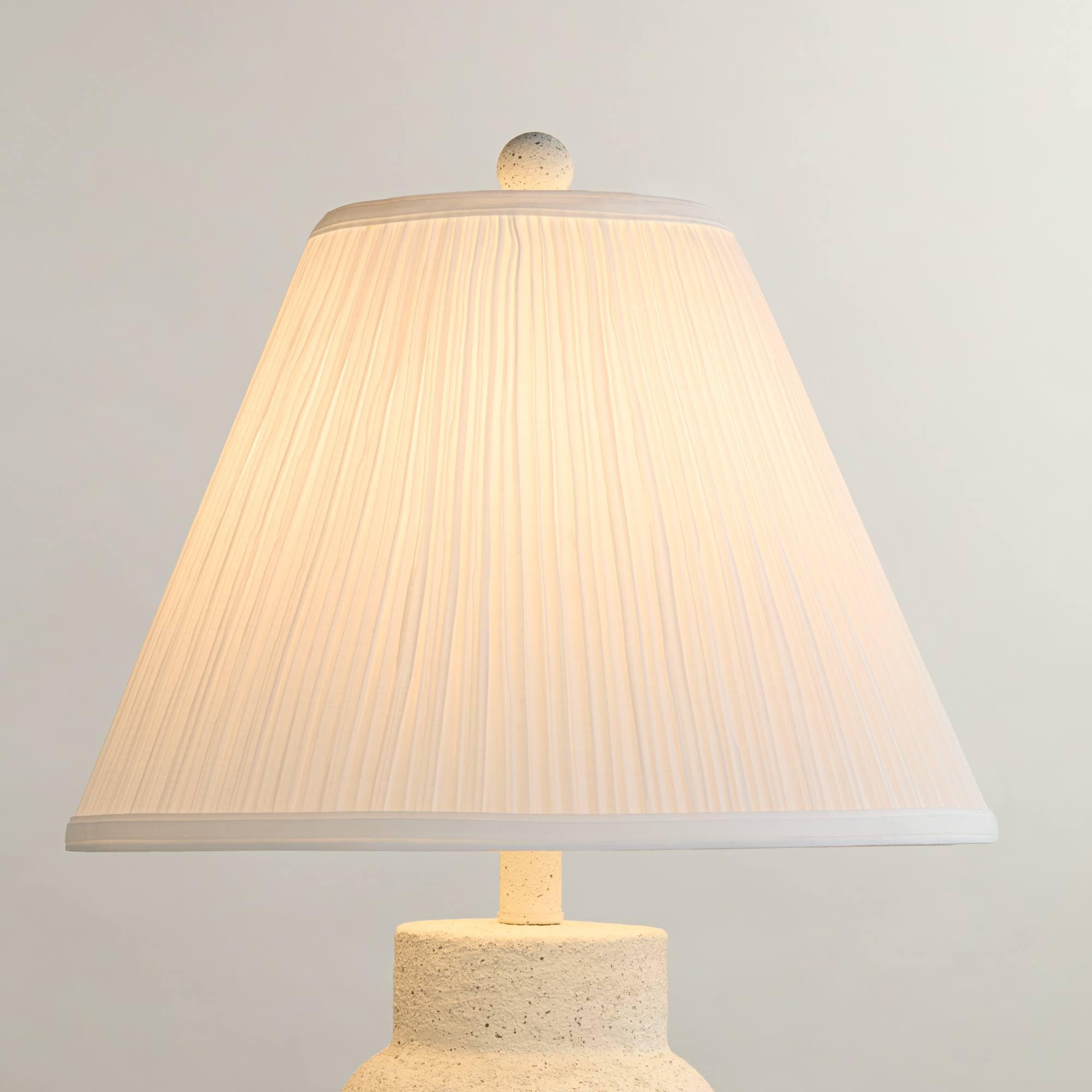 Pre-Assembled Ira Large White Pleated Lamp Shade 6.5x15x11 (Spider)