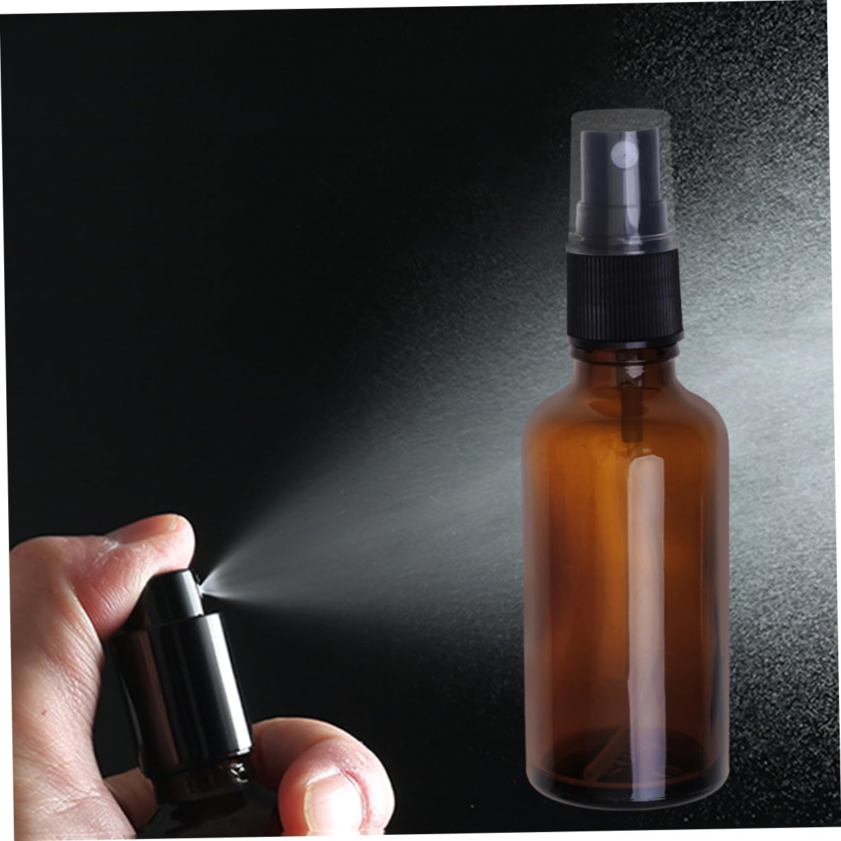 Baluue Flacone Spray Vuoto da Viaggio 20ml in Vetro Marrone
