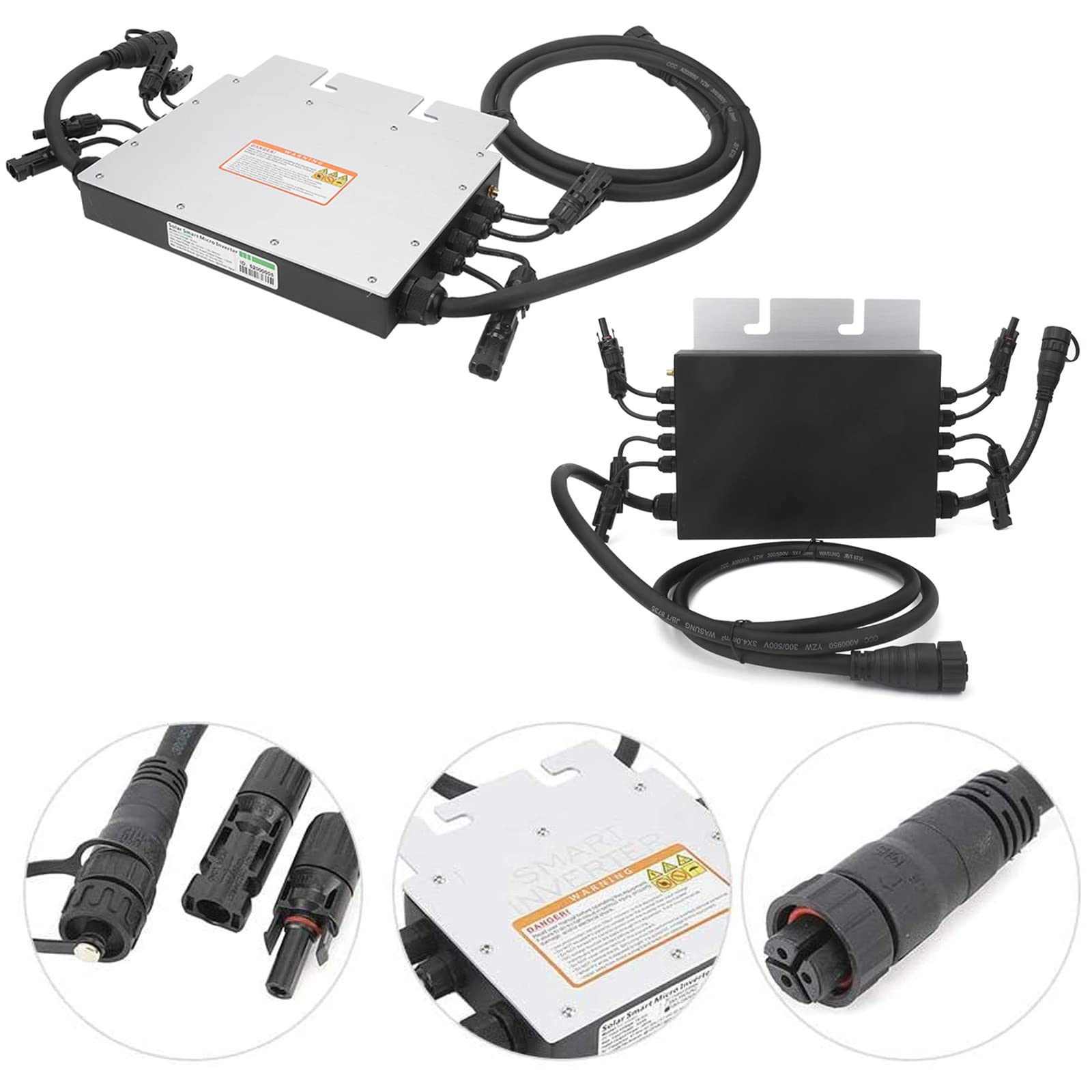 1000/1200/1400W Micro Solar Inverte,Inwerter sieciowy,Czysta fala sinusoidalna Micro Inverter Power Inverter Inwerter energii słonecznej,Dc 24-40V do AC 120/230V,Wodoodporny Ip65,1000W