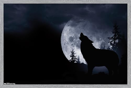 Miniatura 10 de Trends International Wolf - Póster de pared Howl, 22.375 x 34 pulgadas, versión con marco negro