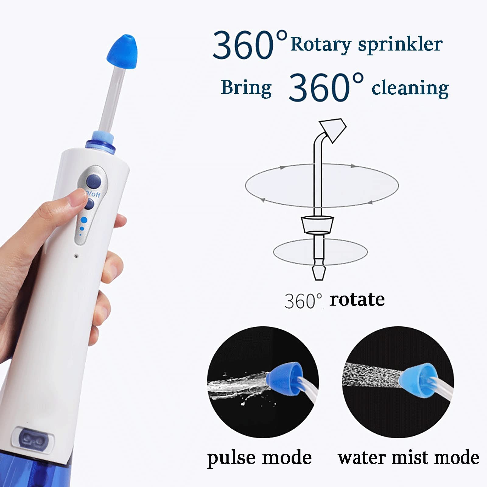 Kit per risciacquo sinusale, detergente per Lavaggio nasale Portatile, Kit per risciacquo nasale Elettrico con 3 modalità, irrigazione nasale da 170 ml, Neti Pot per Sollievo dai s
