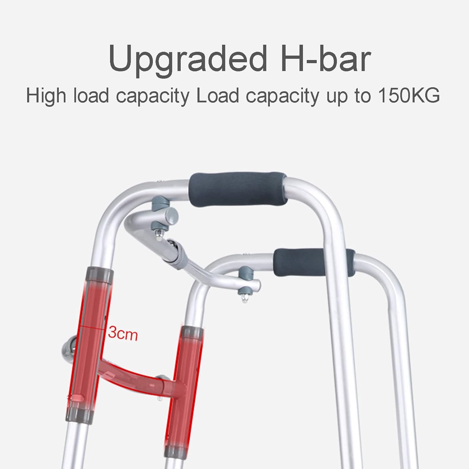 高齢者用歩行フレーム 高齢者用 幅広 大人 高齢者 ウォーカー 屋内 屋外 調節可能 軽量 ポータブル 折りたたみ式、ハンディキャッ