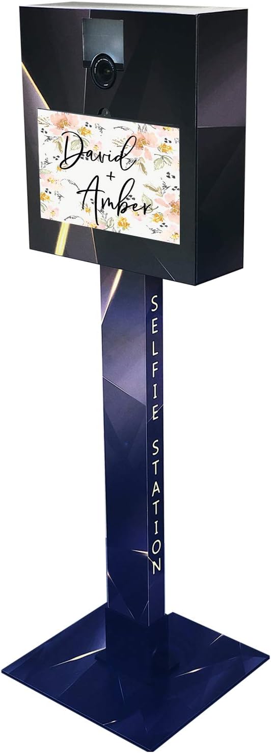 Photo Booth Kiosk-Portable Selfie Station – Professional Camera 17" Touchscreen PC Computer All in One Photobooth – DSLR Camera - Windows 10 Free Darkroom3 Software Included (Midnight Edition)