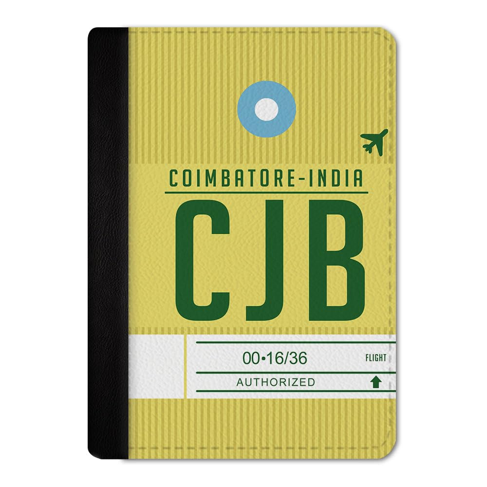 Printed Passport Cover for Men & Women | Vegan Leather Travel Passport Holder | 2 Card Slots & Boarding Pass Pocket | Slim Travel Wallet Case | Coimbatore Passport Cover-image-15