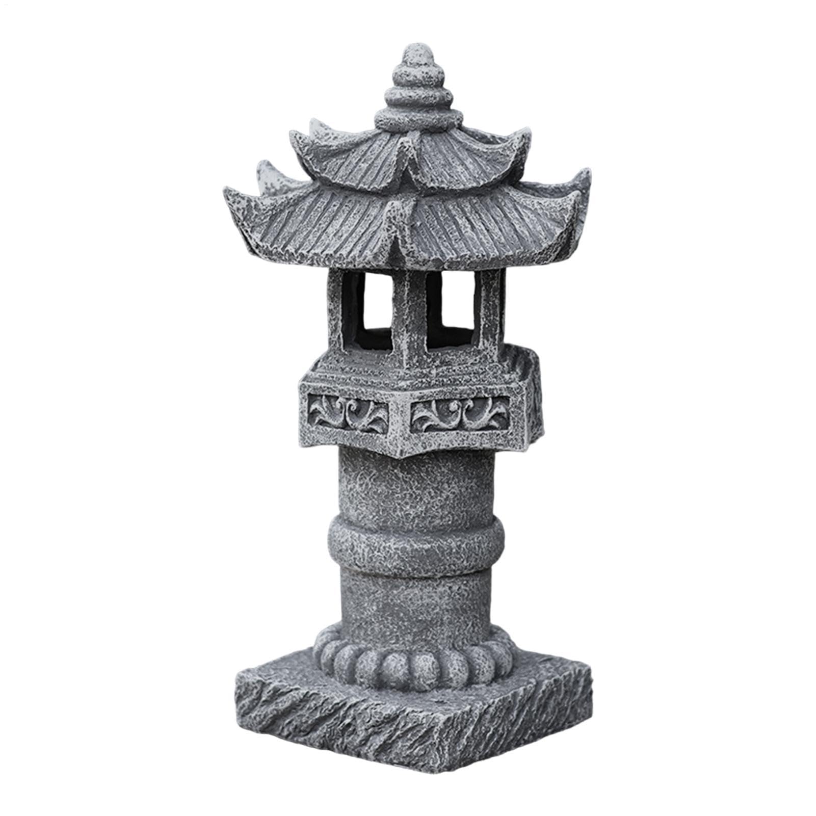 Statue da giardino per esterni, 30 cm, impermeabili, estetiche giapponesi