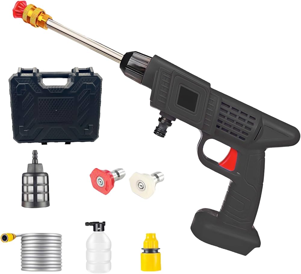 Amazon | マキタ互換品 充電式 コードレス 高圧洗浄機 ポータブル 収納