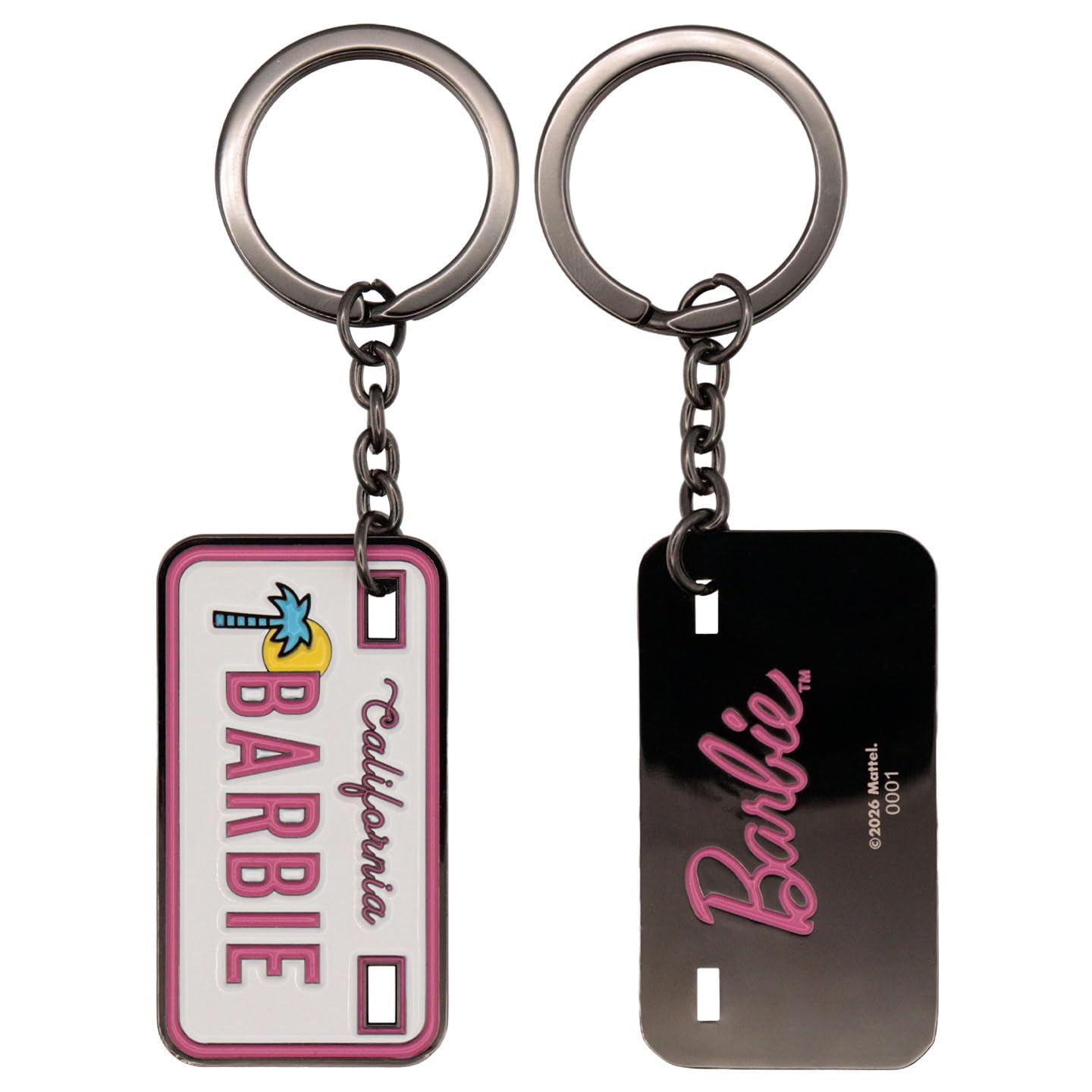 FaNaTtik Barbie™ – Limited Edition License Plate Keyring | Colourful Enamel Collectible | Individually Numbered | 60×32.7mm