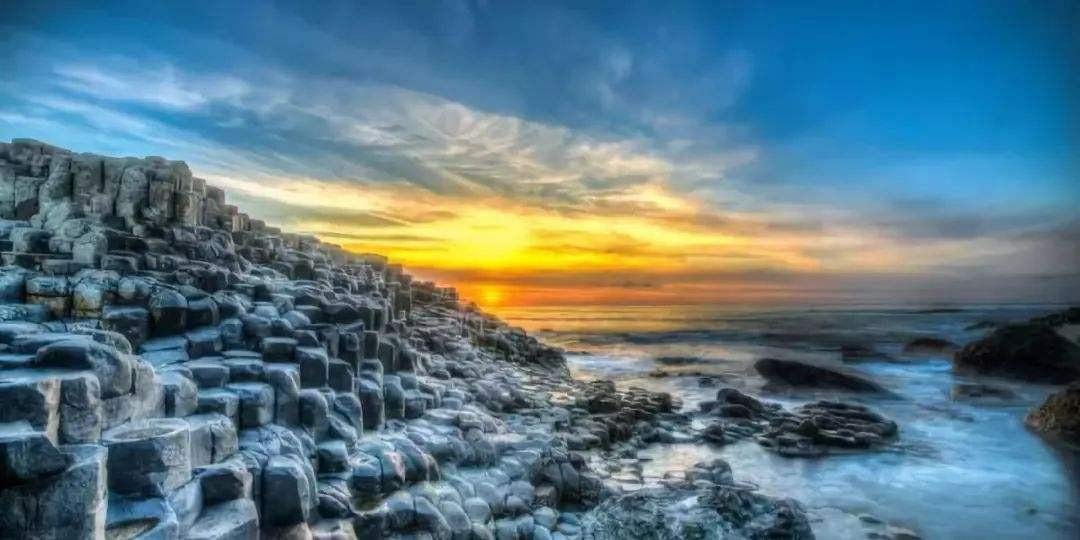 Nprzm H304 Giant's Causeway Seascape Northern Ireland Diy 5D Diamond Painting By Number Unique Kits 30X40cm
