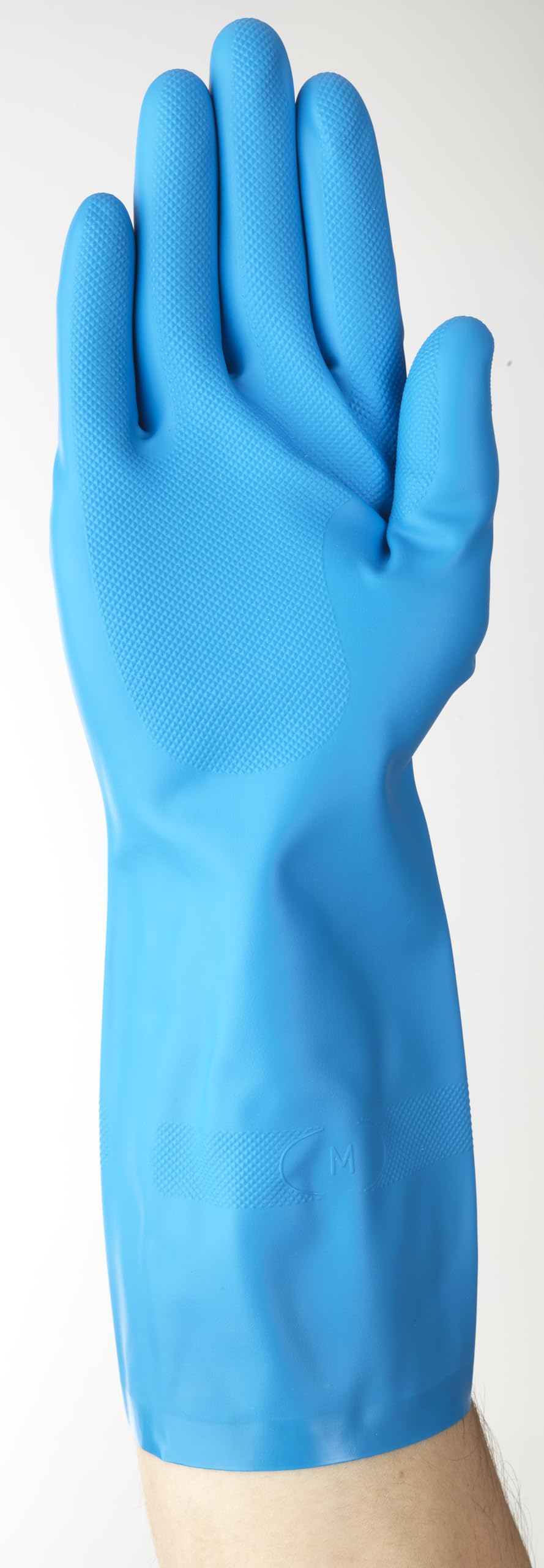 Ansell AlphaTec 37-501 Guantes de Nitrilo Profesionales, Alta Protección Química y Resistencia a la Abrasión, Seguridad Alimentaria y Industrial, Reutilizables, Azul, Talla S (12 Pares)