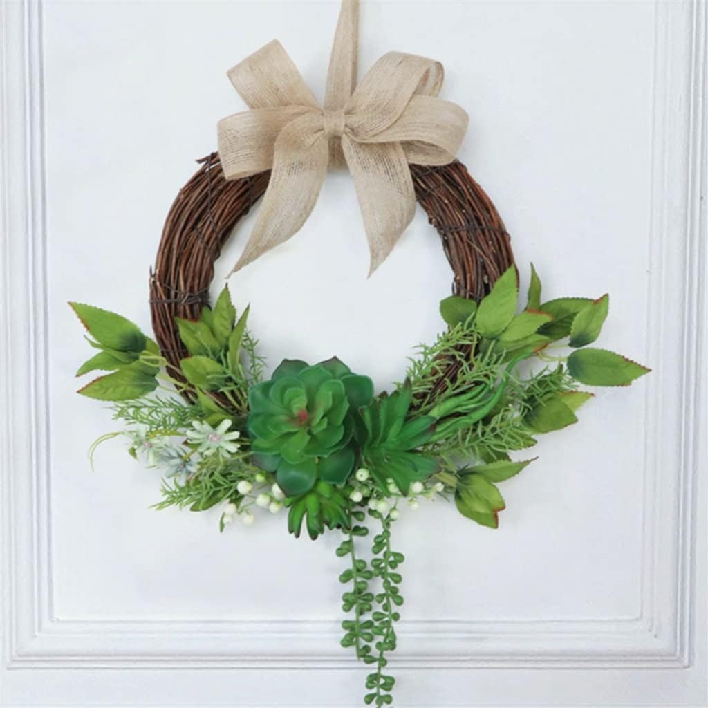 Faux Succulent Home Decor Garland Mori Wedding Door Decoration Wall Patio Arrangement Wreath
