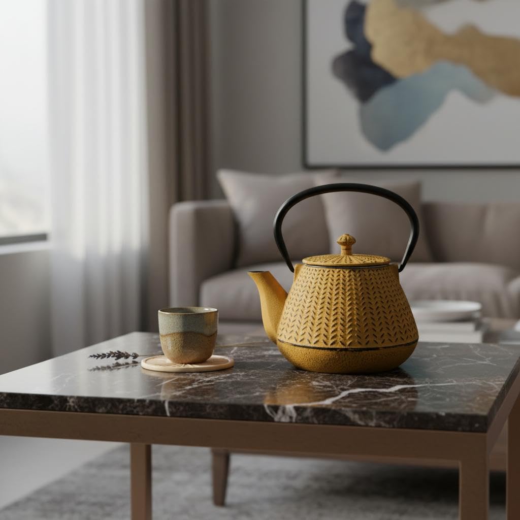 Tetera 1L de Hierro Colado con Diseño Elegante y Moderno