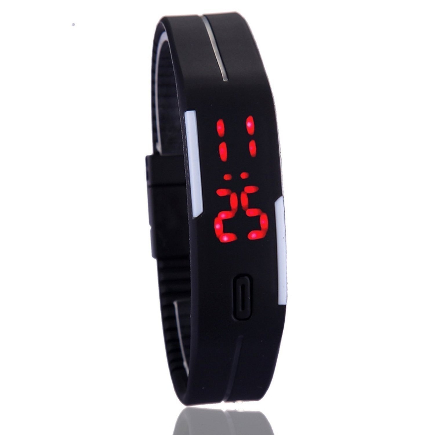 Ss Black Digital Led Pipe Rectangular Adjustable Band Watch Bracelet For Unisex_234323223 (B01M0N3OC7) Amazon Price History, Amazon Price Tracker