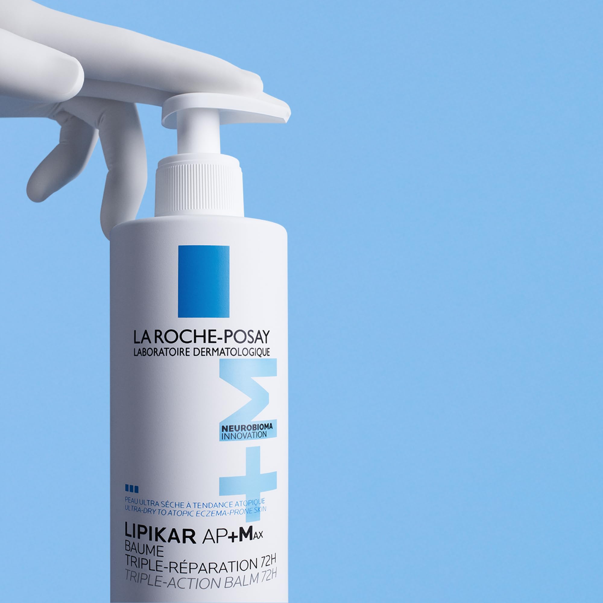 La Roche-Posay | Lipikar Baume AP+M Bálsamo Relipidante | Triple reparación | Antipicor, anti-recidiva, alivia de inmediato | Rostro y cuerpo | Pieles secas, muy secas y atópicas | Pack de 2x400ml