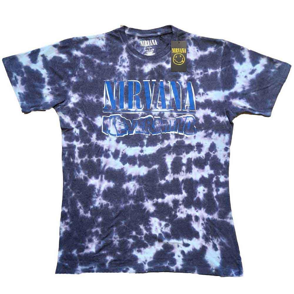Rock Off officially licensed products Nirvana Kids T Shirt Nevermind Wavy Band Logo New Official Purple, Purple, XL/11-12 Years