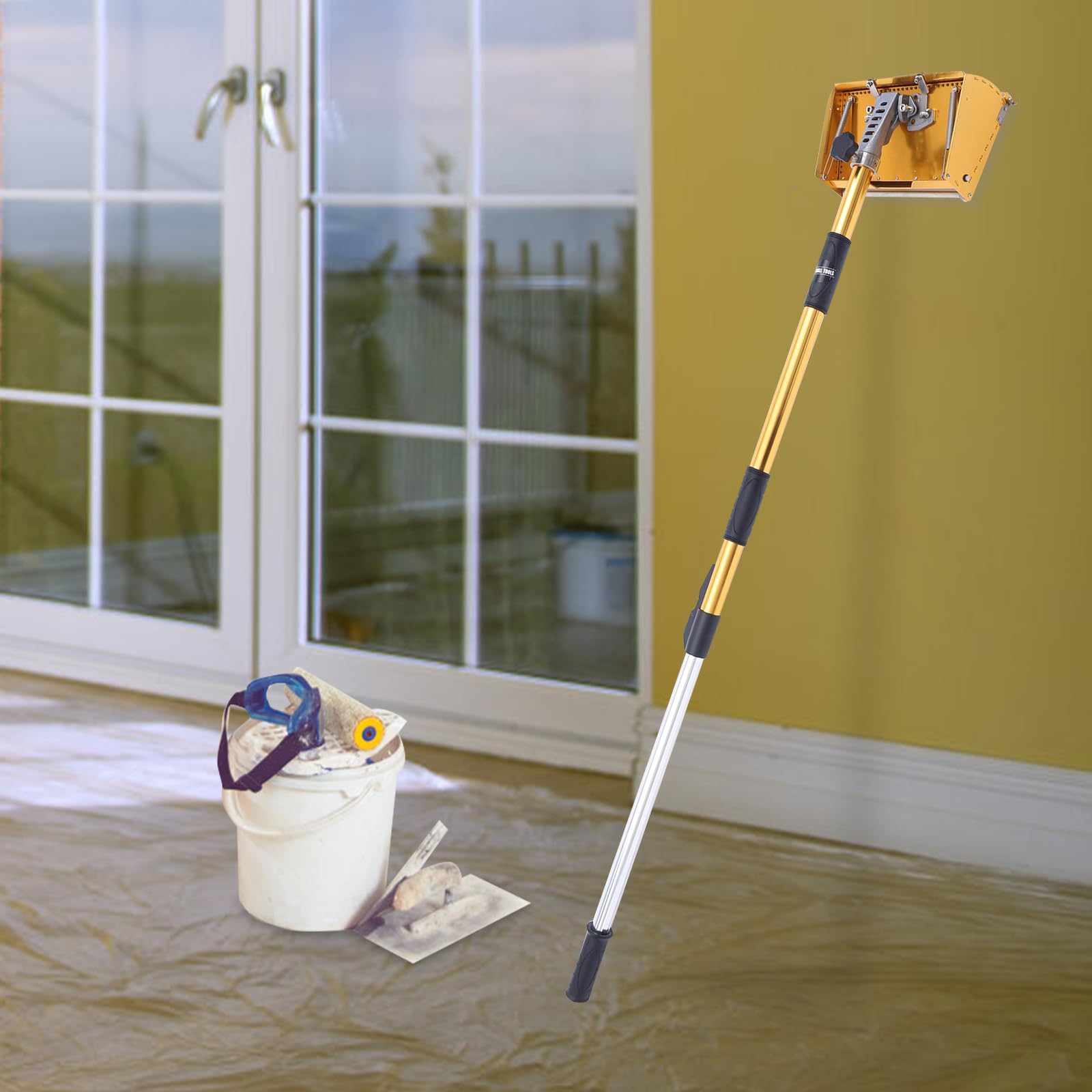 Spatola per cartongesso, set di scatole piatte per cartongesso, strumenti regolabili, funzionamento semplice e flessibile, pulizia senza problemi, compatibilità, ideale per lavori di stucco