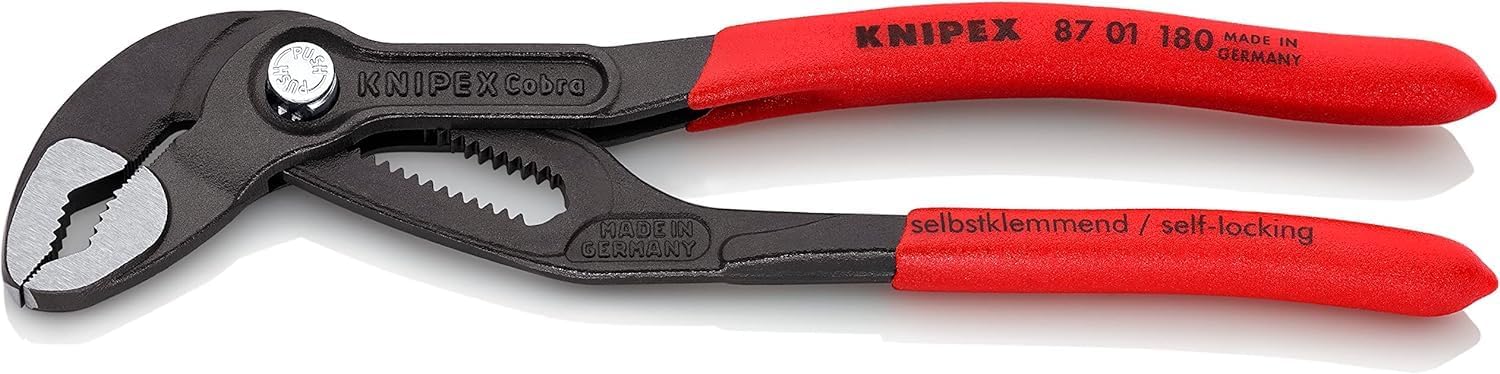 Knipex 87 01 180 SB Cobra Water Pump Plier, 180 mm Length