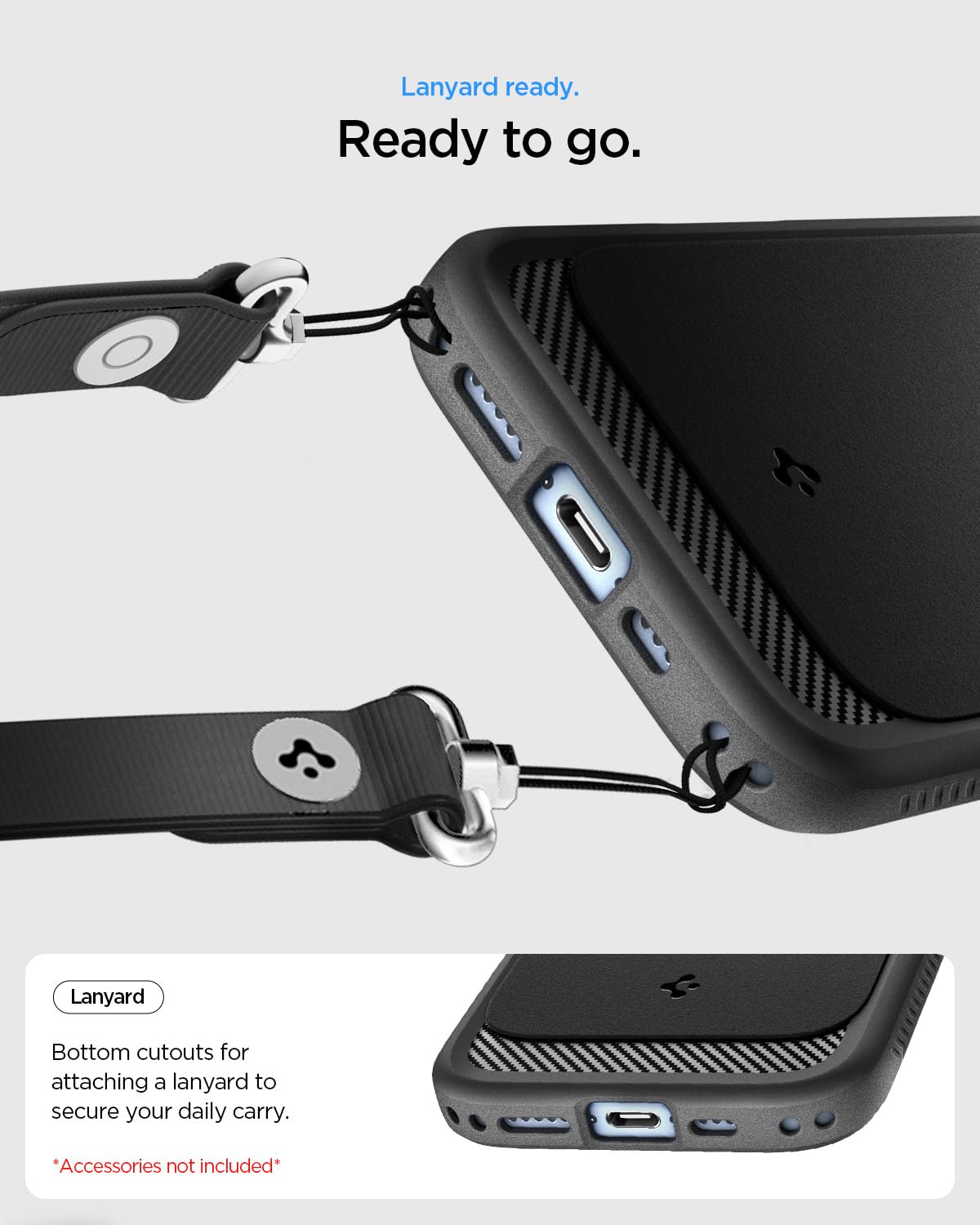Spigen Funda para iPhone 17, Rugged Armor MagFit Compatible con MagSafe - Negro Mate