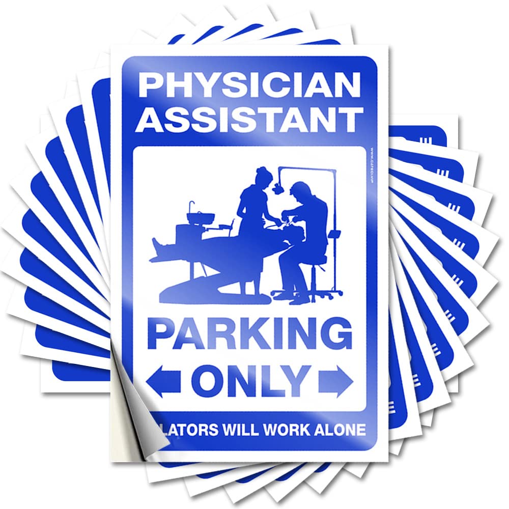 Indie Decor Decal - Fuzzy Car Collection Physician Assistant Parking Only(8X12CM)