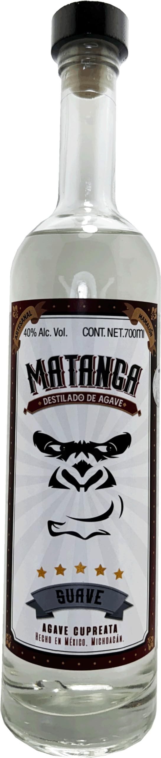 Matanga Mezcal 100% Agave Cupreata Artesanal Denominación de Origen 700ml 40% vol. Alc.
