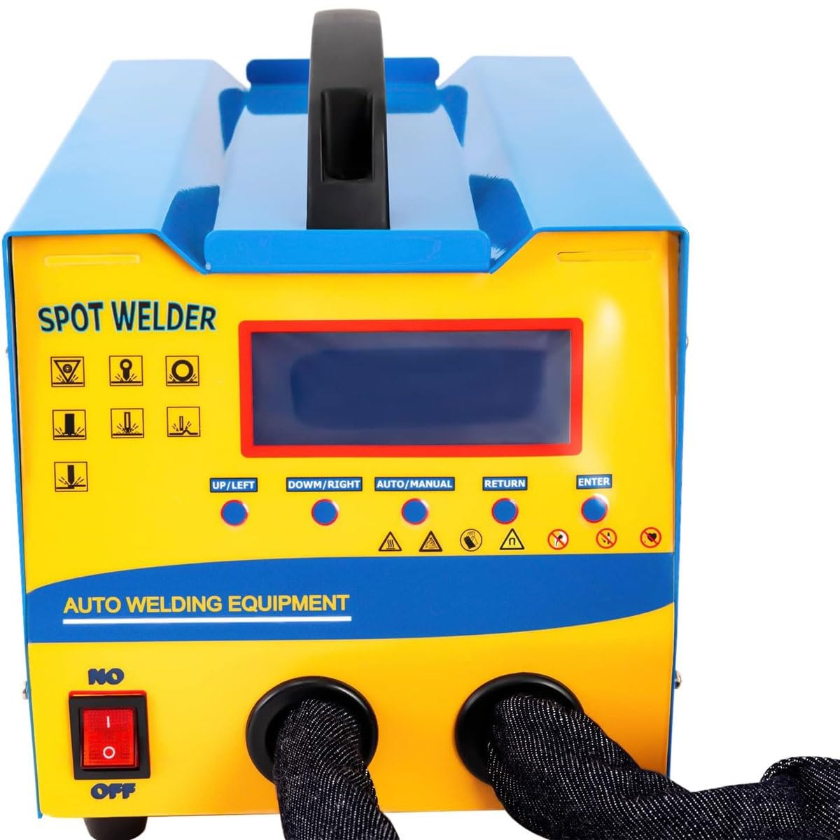 Soldadora por puntos extractora de abolladuras, kit de reparación de abolladuras con soldadora de pernos de 6 kW, máquina de soldar por puntos de 7 modelos con protección contra sobrecalentamiento