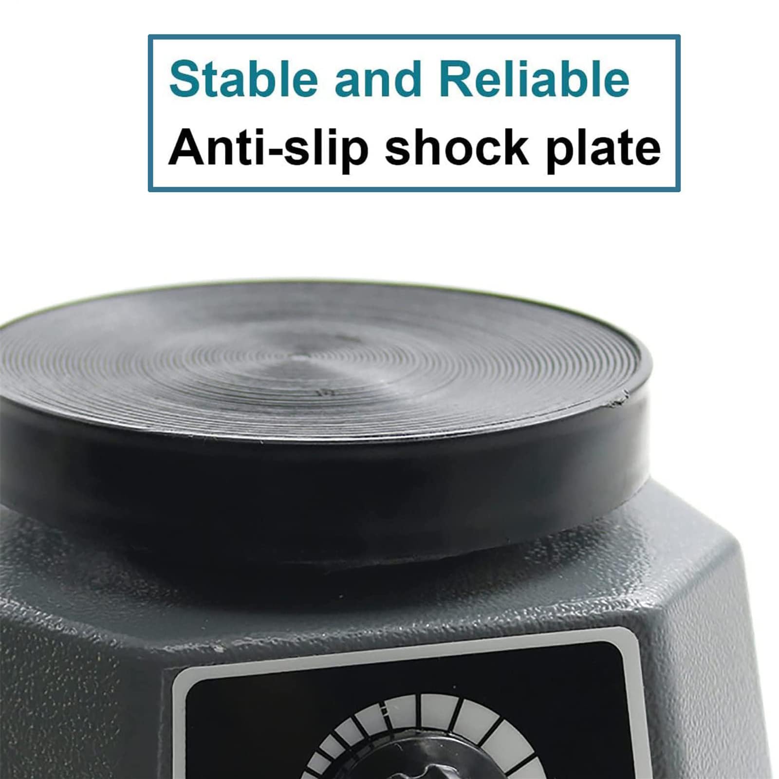 Vibrateur Dentaire 100 W - Charge Maximale : 2 kg, Vitesse Réglable En Continu, Base Antidérapante Et Table Vibrante. Oscillateur À Disque Pour Plâtre, Moules Et Résines.,White