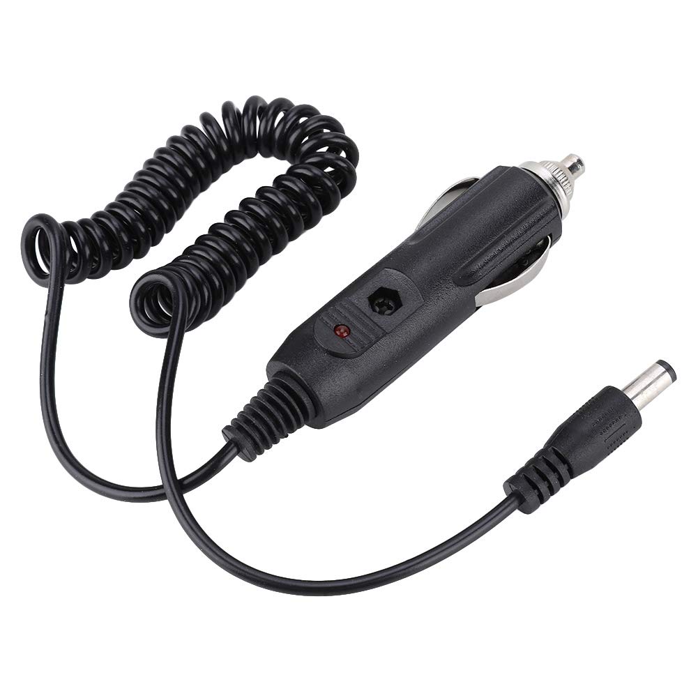 Car Charger for, Stable Performance DC 12~24V Battery Cable Charging Line Low Heat Dissipation for UV-5RE for UV-5r for UV-82, Car Battery Charging DC Adapter Car Charger Cable Line