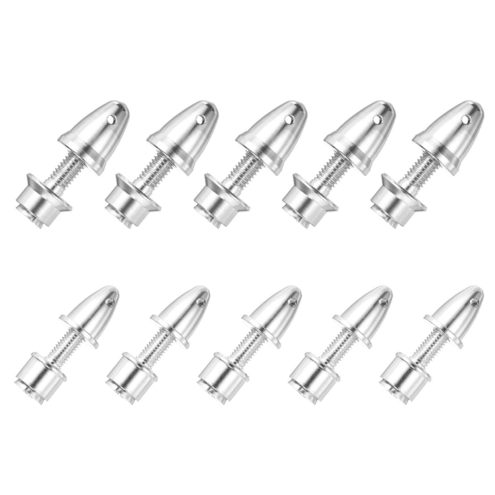 sourcing map Propeller Adapter RC Plane Airplane Spinners, 3/3.17mm Aperture and 5/6mm Output Axle Propeller Adapter Saver for Shaft Brushless Motor Speed Controllers, Pack of 10